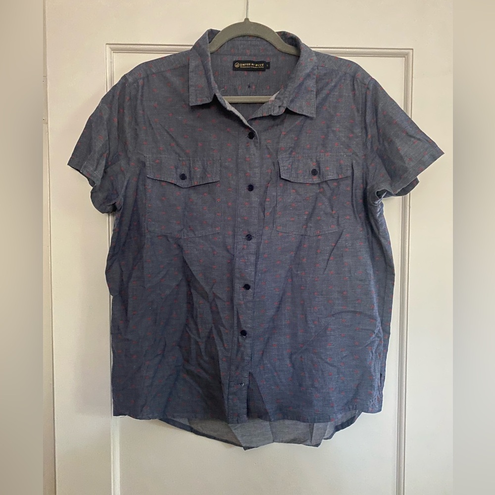 United by Blue Buffalo Dot Hemp Button Down